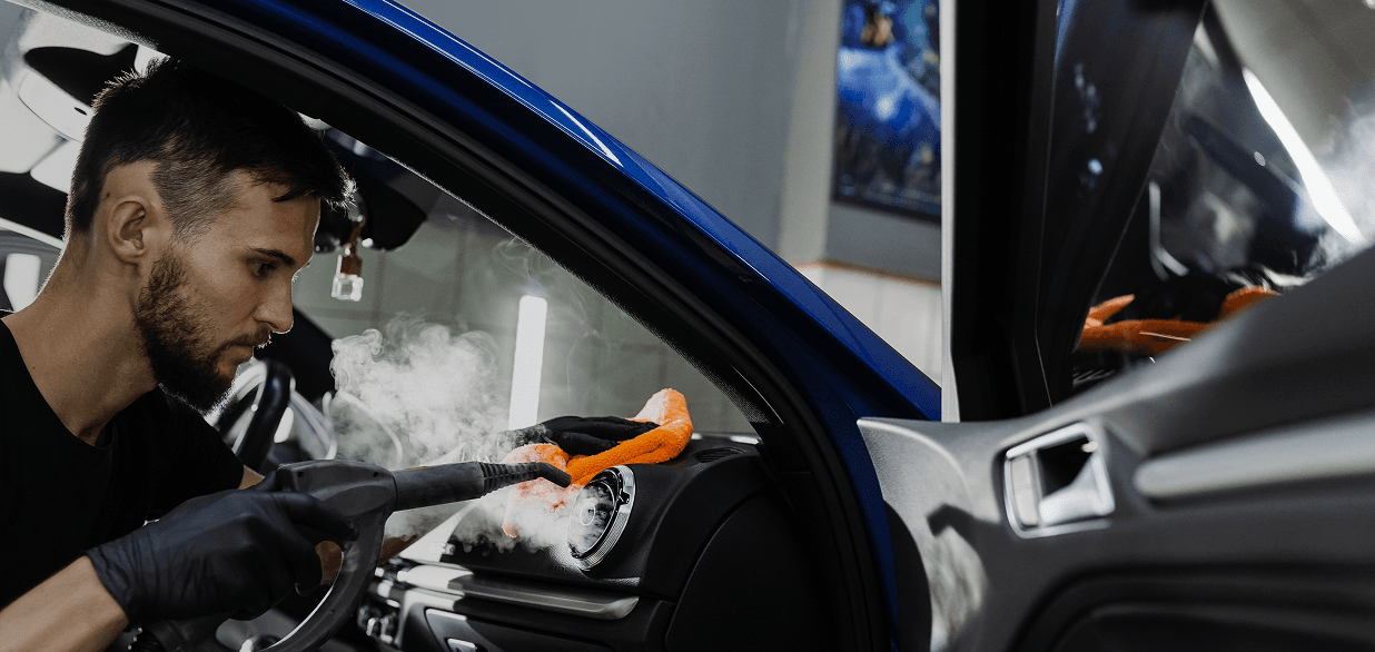 Interior steam clean